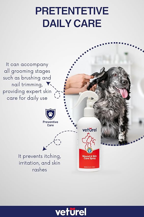 Veturel | Gentle Dog Hot Spot Care - Cat and Dog Skin Care10.2 oz (10 Oz)