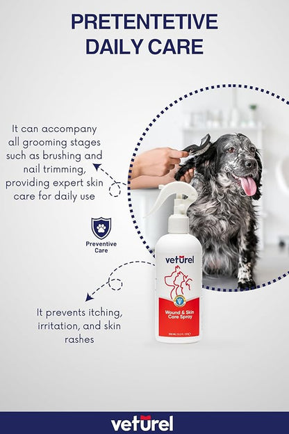 Veturel | Gentle Dog Hot Spot Care - Cat and Dog Skin Care10.2 oz (33 Oz)