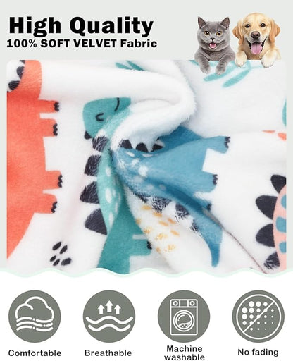 CuteBone Dinosaur Costume Dog Pajamas, Stretchy Spandex Crystal Velvet Sleepwear Coat for Small Dogs, Soft & Warm Pet Outfit Clothes for Cold Weather, Cozy Pullover Design COSP17M