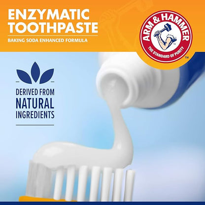 Arm & Hammer for Pets Tartar Control Enzymatic Toothpaste for Dogs Reduces Plaque & Tartar Buildup Safe for Puppies Beef Flavor, 2.5 Ounces Dog Toothpaste (Pack of 1)