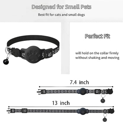 Pet Tracker,GPS Collar for Cats (iOS Only) Smart tag,Waterproof Compatible with Apple Find My,No Monthly Fee,Advanced Tracking Solution Smart Collar for Pet Safety Ideal Small Large Cats