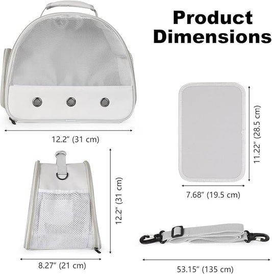 Ventilation Lizard Carrier for Bearded Dragon,Guinea Pig Carrier,Guinea Pig Carrier for 2,Reptile Travel Carrier for Lizards Sugar Glider Hedgehog Rat Parrot Birds,Airline Approved