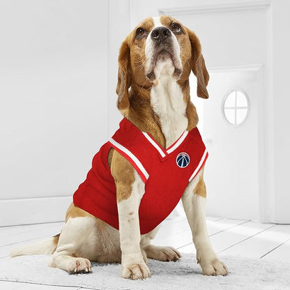 Pets First NBA WASHINGTON WIZARDS DOG Jersey, Medium - Tank Top Basketball Pet Jersey