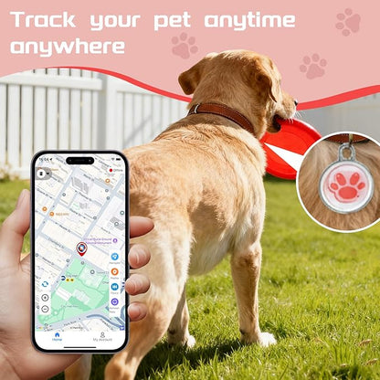 2026 Now GPS Tracker for Pet, No Monthly Fee & No SIM Card Needed | Real-Time Tracking for Dogs, Cats & Small Animals | Lightweight Design | Long Battery Life | Compatible with iPhone & Android