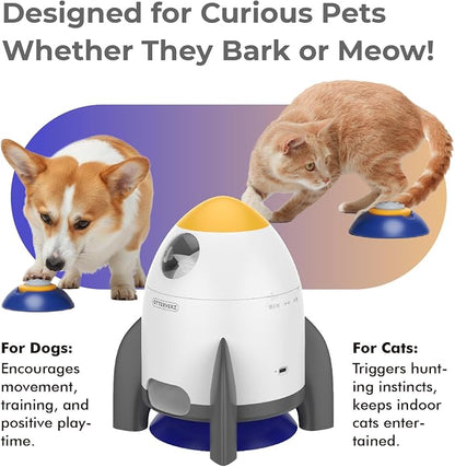 Interactive Dog Puzzle Feeder Toy, Automatic Dogs Treat Dispenser for IQ Training & Slow Feeder, Dog Food Dispenser with Remote Button, Suitable for Indoor or Outdoor Play, All Breeds, OtterVerz 11