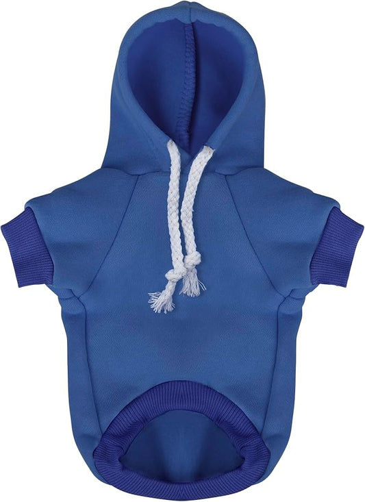 Paiaite Blue Chihuahua Dog Hoodie: Keep Your Pup Warm and Stylish with a 'The Dog Face' Printed Sweatshirt Pet Clothes, and Sweater Coat All in One Perfect for Winter and Cool Summer Nights! Blue XL