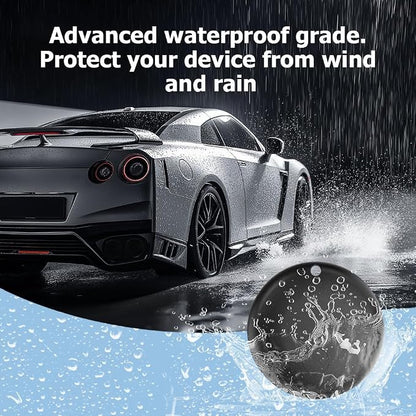 Mini GPS Tracker for Vehicles, No Month Fees, Bluetooth Tracker Tag | Magnetic Tracker for Car, IP67 Waterproof, 12 Months Battery Life, No Subscription, Tracking Tag for Cars Bikes Luggage