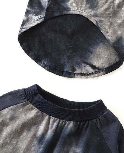 Dog Cotton Black Grey Tie Dye T-Shirts Soft and Stretchy Breathable Pet Shirt Pajamas Pets Clothes for Large Dogs,2XL Grey