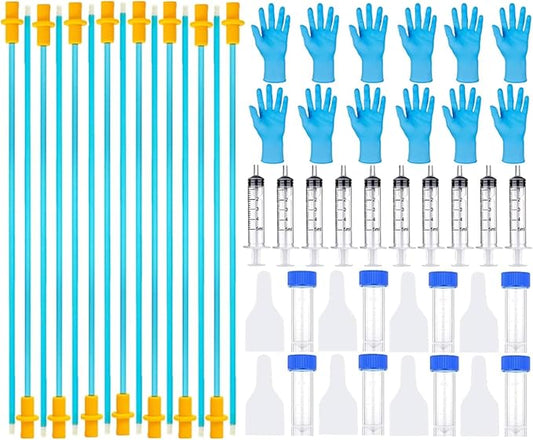 15 Set AI Artificial Insemination Dog Breeding Kit, Canine Breeding Kit, Disposable Canine Artificial Insemination, Dog Insemination Breeder Kit, Canine Breeding Supplies for Large Breeds (11.8 inch)M