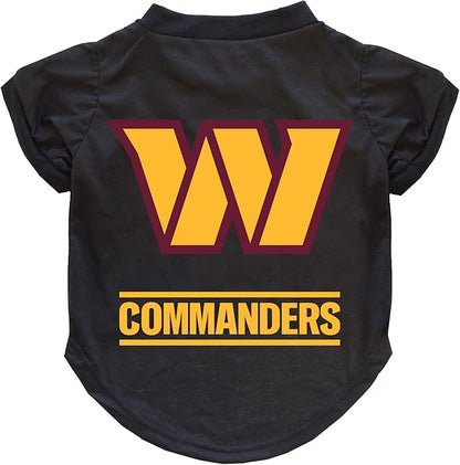 Littlearth NFL Washington Commanders Pet T-Shirt, Team Color, X-Small