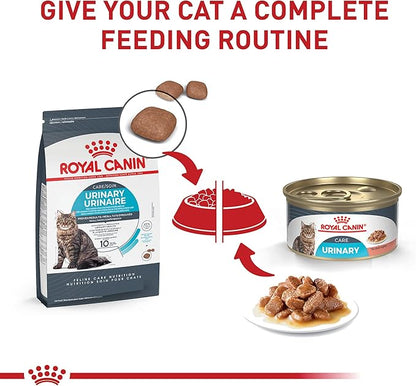 Royal Canin Feline Care Nutrition Urinary Care Adult Thin Slices in Gravy Cat Food, 3 oz (Pack of 24)