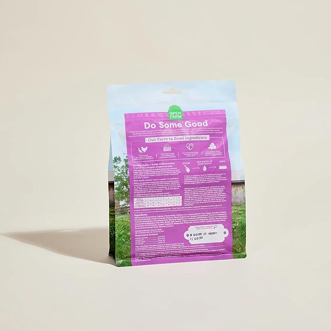 Open Farm Chicken & Salmon Recipe Freeze Dried Raw Morsels for Cats, 3.5oz