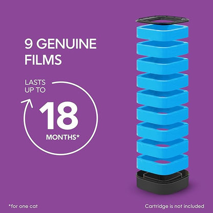 Litter Genie Refill Bags | Stand Alone Genuine Film 9 pk | Compatible with Litter Genie Standard and Jumbo Refills | Ultimate Odor Control Cat Litter Bags | Up to 18 Months of Supply for one cat