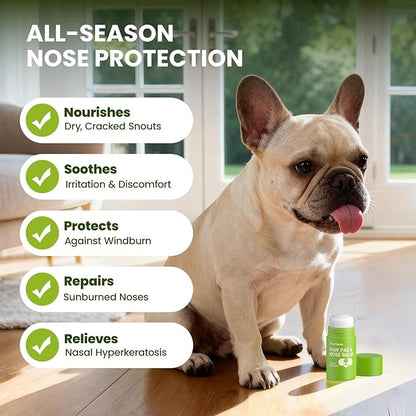 PawSono Lick-Safe Dog Paw & Nose Balm with Coconut Oil | All-Natural Moisturizer & Soother for Dry, Cracked Pads & Snout | Heat & Cold Pavement Protection Wax | Horse Hoof, Joint Care, 1.3 oz (36g)