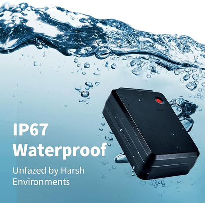 GPS Tracker for Vehicles, No Monthly Fee, No Subscription, Real-Time GPS, 120-Days Long Battery Life, 4G SIM Card and Data Included, Trip History, GeoFence, Driving Alerts, Magnectic, Global Coverage