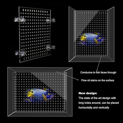 Fish Tank Divider 55 Gallon Clear, Aquarium Divider, Isolation Board with Suction Cups