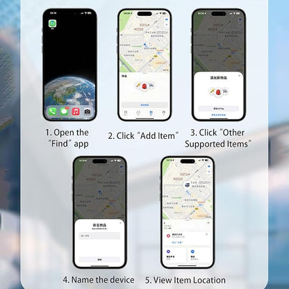 GPS Tracker for Vehicles No Subscription - Hidden Tracker Device for Vehicles, Mini Car Tracker Tag Work with Find My (iOS Only), Tracking Device for Kids, Key, Pet, Luggage