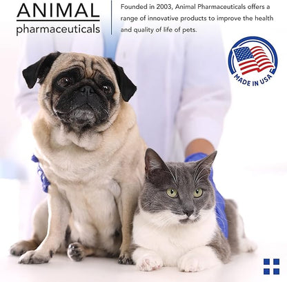 Animal Pharmaceuticals Krillex Joint Formula & Omega 3 Krill Oil for Dogs & Cats - Glucosamine for Dogs - Chondroitin, MSM, & Hyaluronic Acid for Joint Care - Cheese Flavor Chews - 60 ct, 1lb, 450g