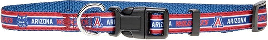 Pets First Collegiate PET Collar New Version Arizona Wildcats Dog Collar, Size Large. Best Sports Team Color for Dogs & Cats. A Shiny & Colorful Dog & Cat Collar Licensed by The NCAA