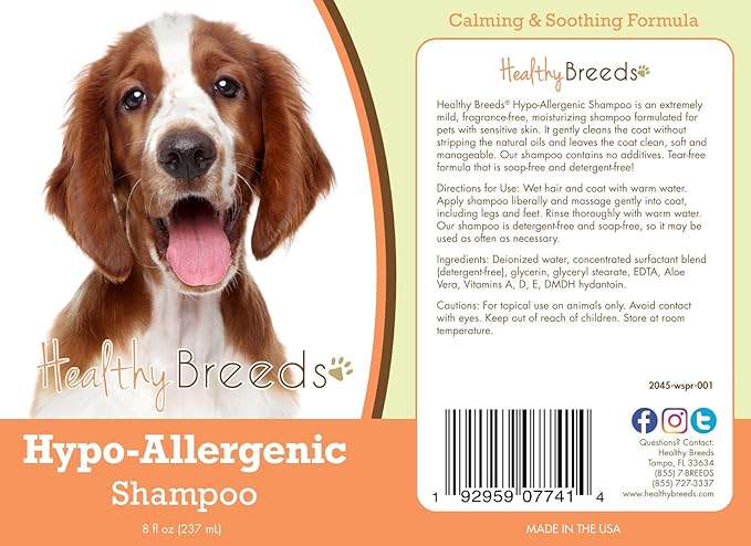 Healthy Breeds Welsh Springer Spaniel Hypo-Allergenic Shampoo 8 oz