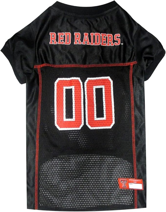 Pets First NCAA College Texas Tech Red Raiders Mesh Jersey for Dogs & Cats, XX-Large. Licensed Dog Jersey with Your Favorite Football/Basketball College Team