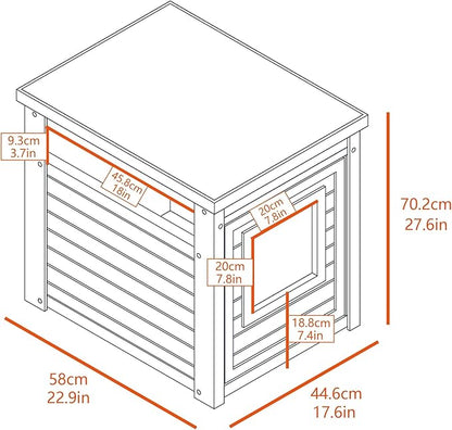 New Age Pet ECOFLEX Cat Box Cover and End Table with Litter Box Enclosure and a 10 Year Warranty Hides Unsightly Litter Box made with Moisture & Odor Resistant Composite Material