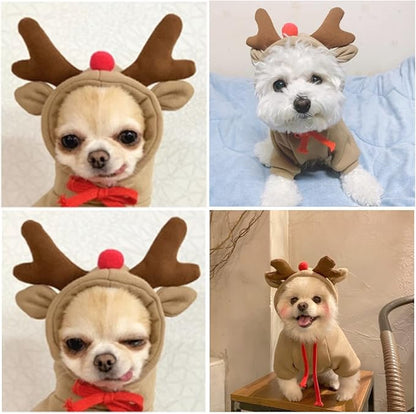 Pet Clothes Dogs Hoodie Sweatshirt - Elk Fruit Shape Cold Weather Clothes Costume Outfit for Puppy Cats Small MediumDog (m)