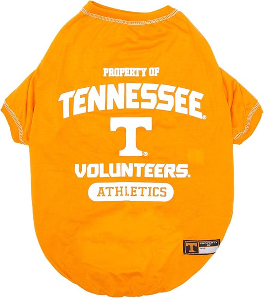 Pets First Collegiate Tennessee Volunteers Dog T-Shirt, X-Large. - Licensed Shirt for Pets Team Colored with Team Logos.- Premium Stretchable Materials for The Comfrot of Your Dog & Cat.