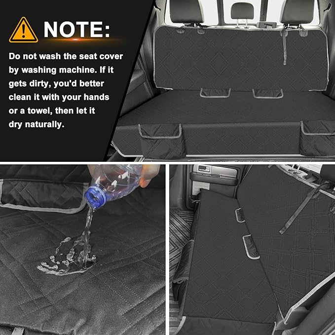 Dog Car Seat Cover Compatible with Chevy Equinox 2010-2025, Waterproof Pet Bench Seat Cover for Back Seat, 600D Heavy Duty Scratch Proof Nonslip Truck Seat Covers for Dogs