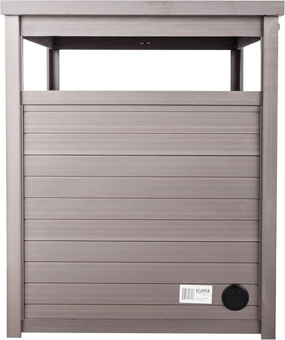 New Age Pet ECOFLEX Jumbo Cat Box Cover and End Table with Litter Box Enclosure and a 10 Year Warranty Hides Unsightly Litter Box made with Moisture & Odor Resistant Composite Material, Grey