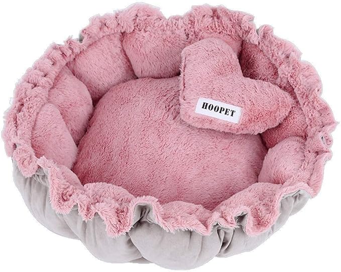 Pet beds, Puppy Cat Litter Warm Sleeping Bed Dual-use Flower Shape Pet Bed,2 Sizes(L)