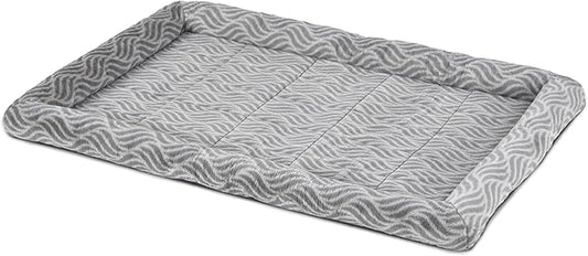 MidWest Homes for Pets QuiteTime Deluxe Wave Bolster Bed for Giant Dogs; Easily Machine Wash and Dry; Gray; 54"; 40254-WVGY