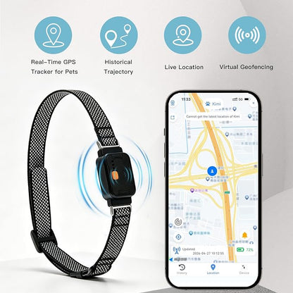 GPS Dog Collar, Wireless Pet Fence & GPS Pet Tracker White | GPS dog collar with app control, wireless pet fence, virtual boundaries, real-time tracking and activity monitoring，no fee.