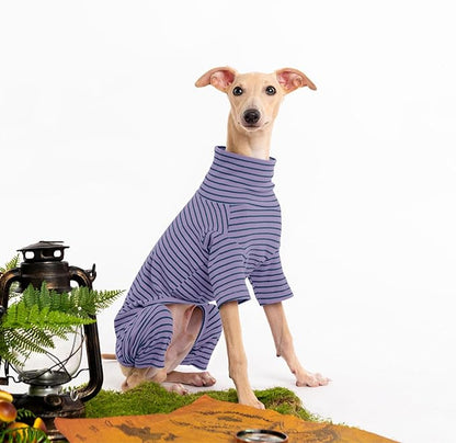 Dog Sweaters for Small Dogs Girls Boys, Striped Pet Sweaters for Fall Winter Dog Clothes, Turtleneck Pullover Knitwear for Small Medium Large Dogs