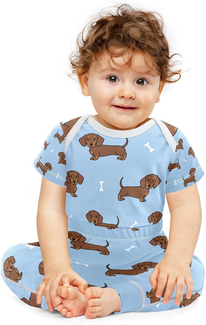 Baby Clothes Set Infant Bodysuits Pants Sets 0-24M For Boys Girls