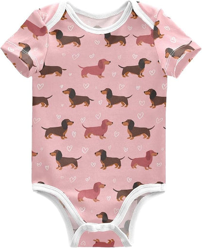 Bright Emotions Raccoons Baby Short Sleeve Bodysuits Romper Unisex Infant Outfit Wrapping Clothes for Boy Girl kids 3M