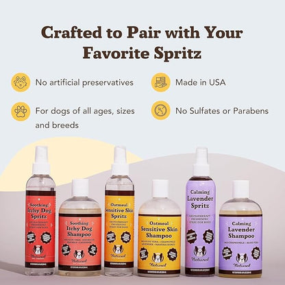 Natural Dog Company Oatmeal Shampoo for Dogs with Sensitive Skin, Ideal Anti Itch Dog Shampoo and Puppy Shampoo Oatmeal Itch Relief Dog Hypoallergenic Pet Shampoo, Deodorizing and Organic 12 oz