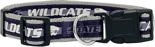 Pets First Collegiate PET Collar OLD VERSION Kansas State Wildcats Dog Collar, Size Small. Best Sports Team Collar for Dogs & Cats. A Shiny & Colorful Dog & Cat Collar Licensed by The NCAA