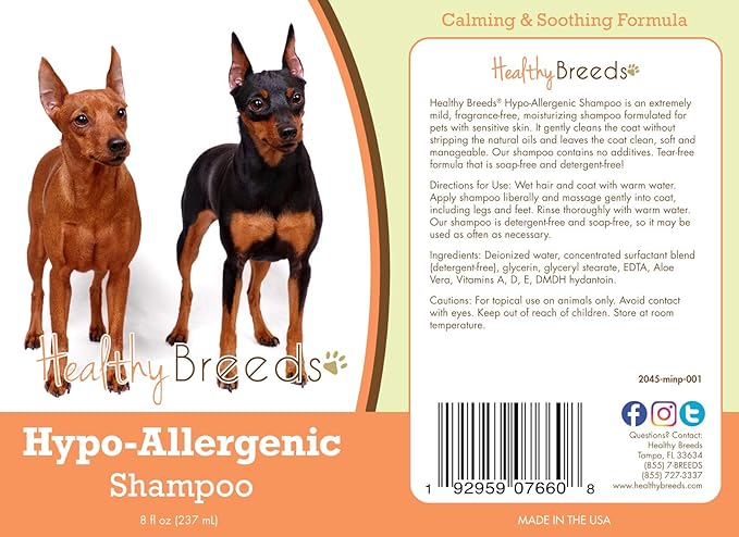 Healthy Breeds Miniature Pinscher Hypo-Allergenic Shampoo 8 oz