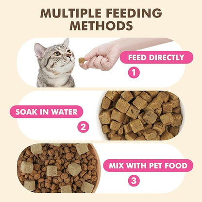 Freeze Dried Dog & Cat Treats – Single Ingredient Chicken Liver, High Protein Training Treats & Food Topper, 6 oz