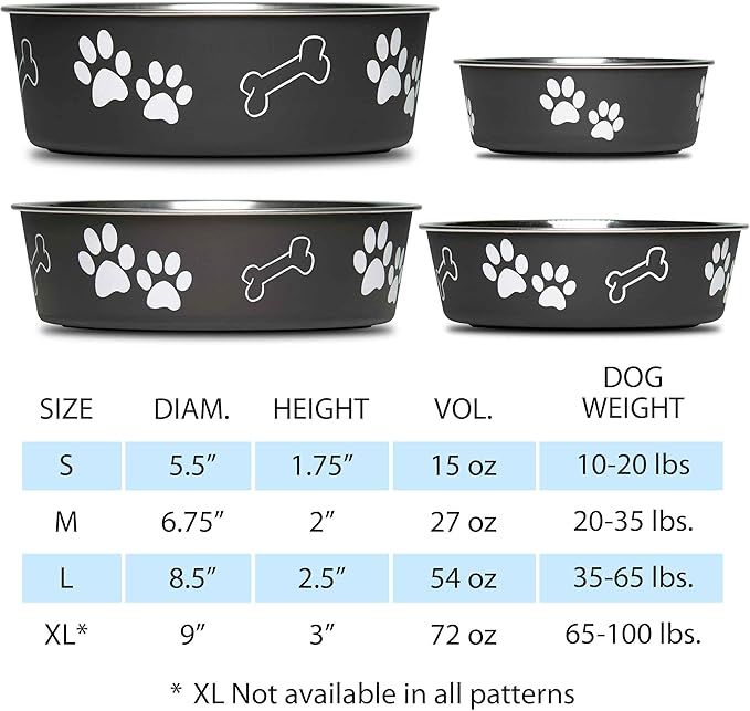 Loving Pets Coastal Bella Bowl for Dogs, Medium, Sand