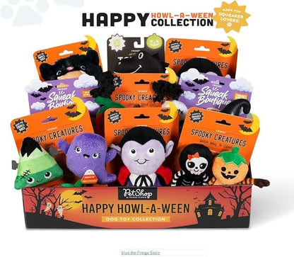 Fringe Studio Pet Toy, Trick RAWR Treat Glows in the Dark Plush Dog Toy, PetShop Collection (314607)