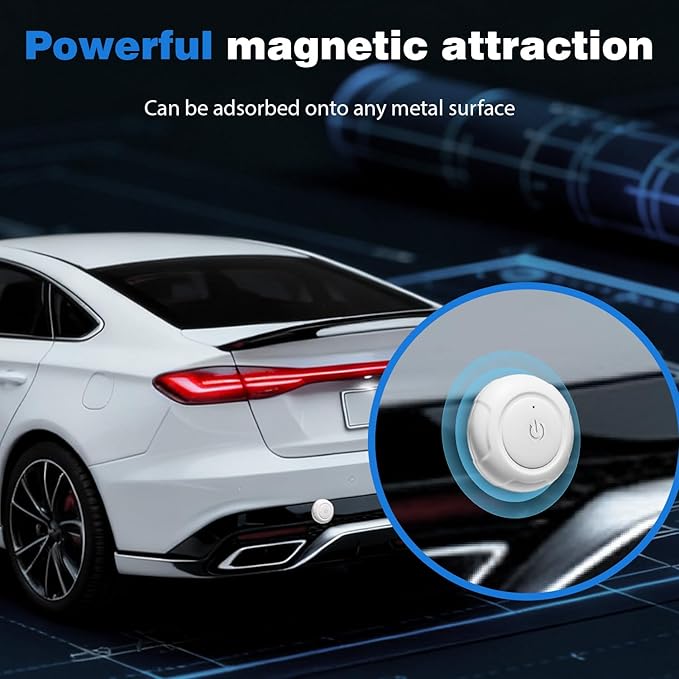 2025 GPS Tracker for Vehicles, Cars & Kids–Real-Time Tracking with Worldwide Coverage | No Monthly Fee & No SIM Needed | IP67 Waterproof | Long Battery Life | Compatible with iPhone & Android