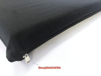 Luxurious Comfort Solid Pad Memory Foam Pet Dog Bed with Inner Waterproof Case and External Cover for Small and Large Dogs + Free 2nd Cover - Complete Bed (45"x27"x3", Canvas - Black)