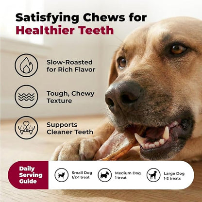 Best Pet Supplies GigaBite Whole Pig Ears for Dogs - All-Natural Slow-Roasted Chews that Clean Teeth and Satisfy Aggressive Chewers - 22 Pack for Large Dogs