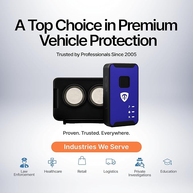 Brickhouse Car Trackers for Your Vehicle - Spark Nano 7 GPS Tracker with Magnetic Waterproof Case - Hidden Real-Time 4G LTE Vehicle Finder - GPS Tracking Device for Cars & More - Subscription Required