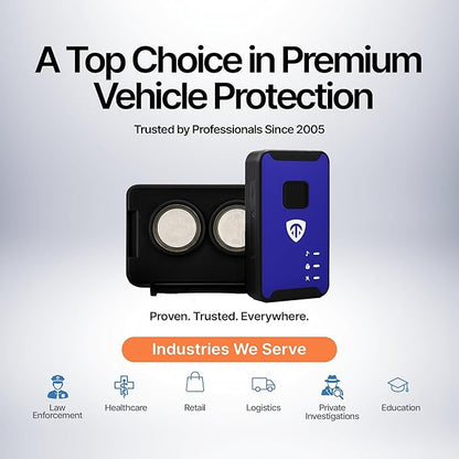 Brickhouse Car Trackers for Your Vehicle - Spark Nano 7 GPS Tracker with Magnetic Waterproof Case - Hidden Real-Time 4G LTE Vehicle Finder - GPS Tracking Device for Cars & More - Subscription Required