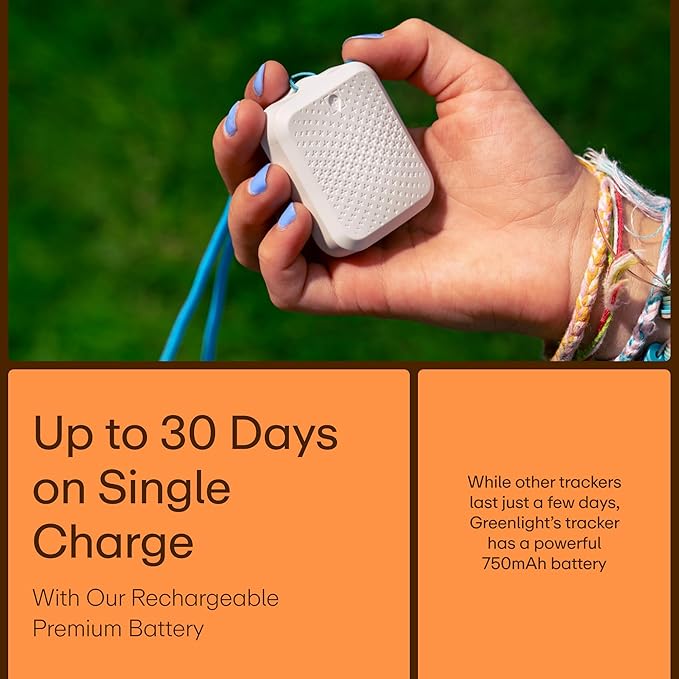 Greenlight Safe Kids - Real Time GPS Tracker for Kids and Seniors with SOS Button, Safe Zone Alerts, Advanced Indoor & Outdoor Tracking, No Phone Needed, Up to 30 Day Battery Life