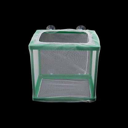 Xiaoyztan Aquarium Breeder Box,Plastic Isolation Separation Mesh Net Fish Tank,Hatchery Incubator Mesh Breeding Box with Suction Cup for Aquarium,Pack of 1