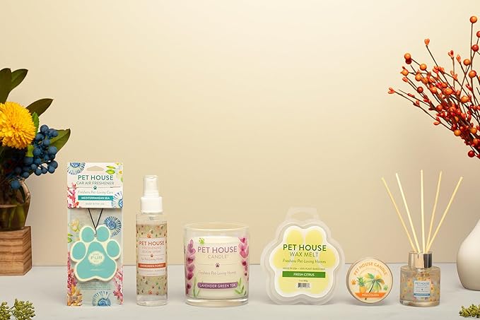 One Fur All Pet House Spring and Summer Wax Melts for Pet Odor, Natural, Plant Based Soy Wax Melts, Long Lasting Fragrance for Fresh Smelling Homes, Water Lilies